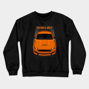 Ford Mustang Shelby GT350R 2015 - 2020 - Orange Crewneck Sweatshirt